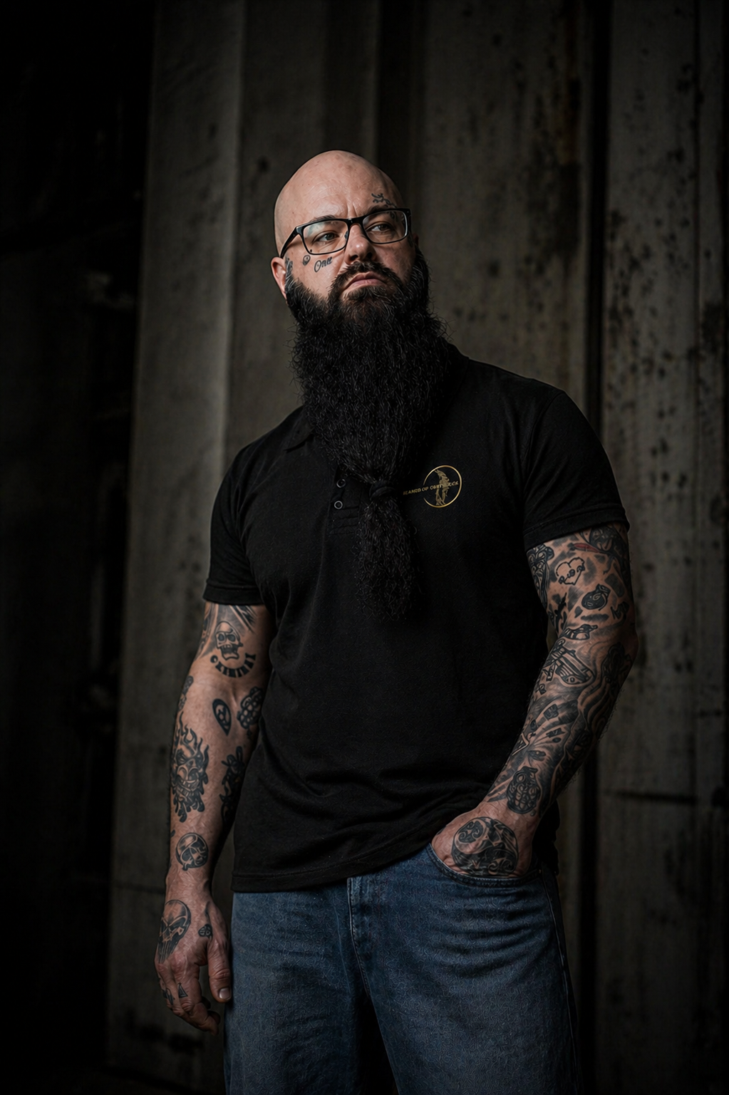 'LOGO' Klassisches Polo-Shirt