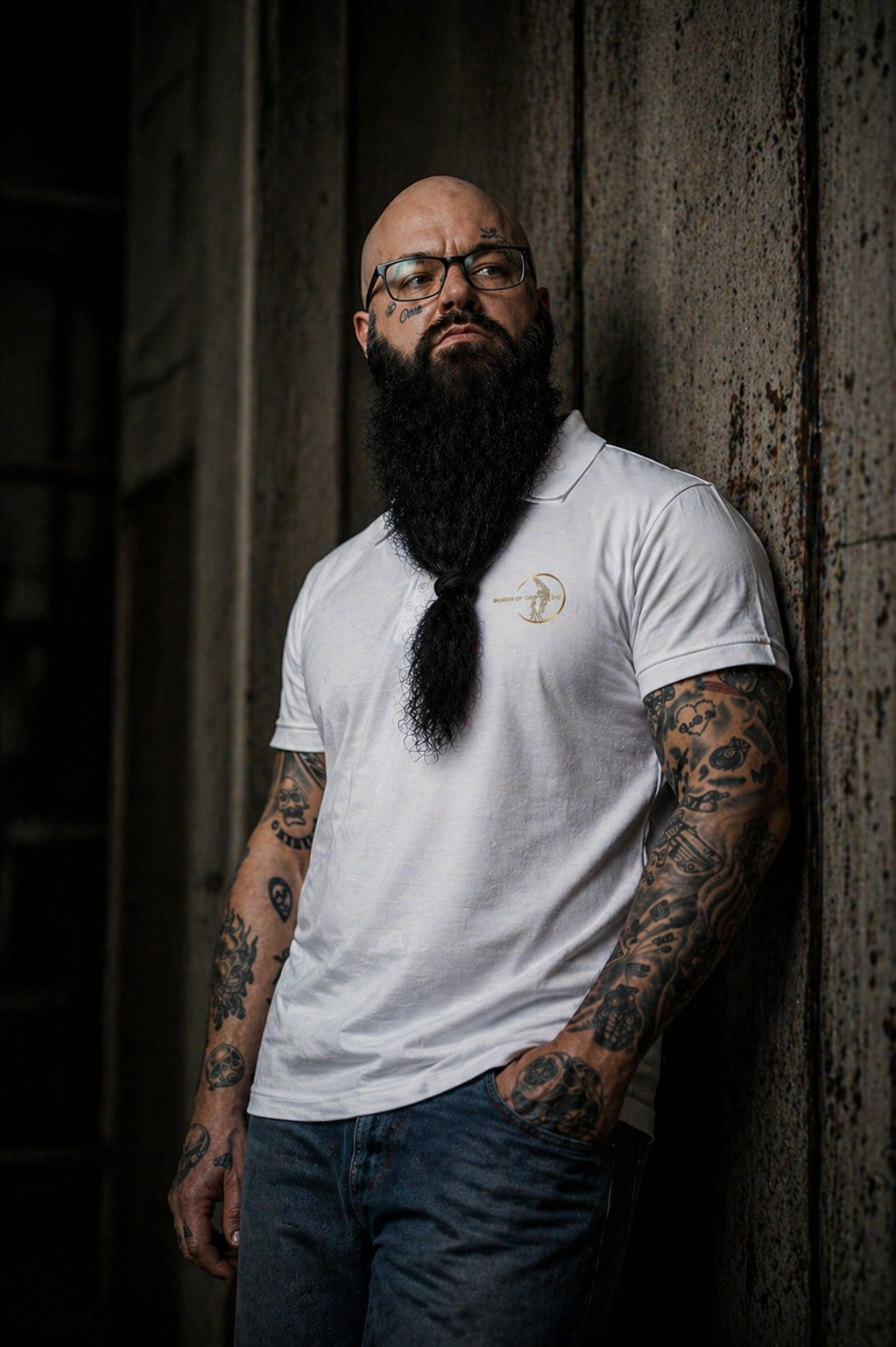 'LOGO' Klassisches Polo-Shirt